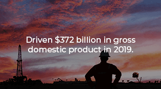 Driven $372 billion in gross domestic product in 2019.